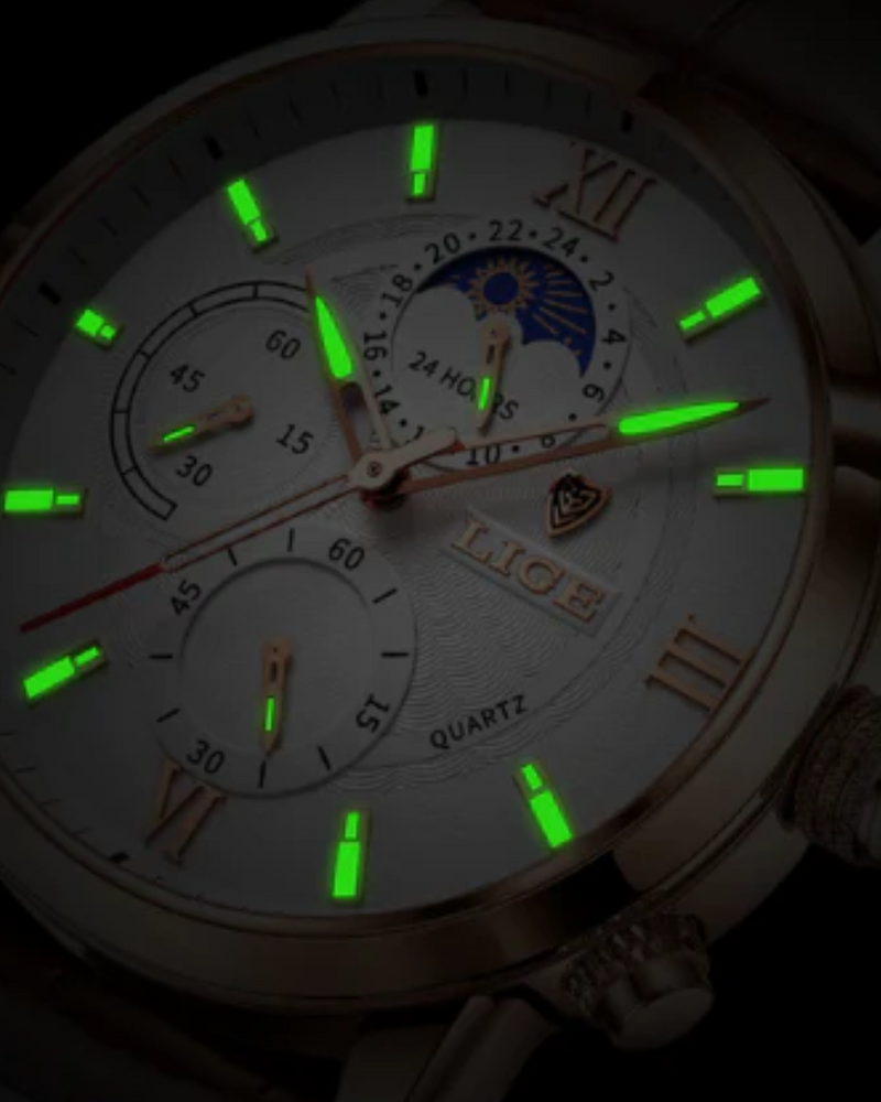 Klassische Uhr Lugano (Wasserfest)